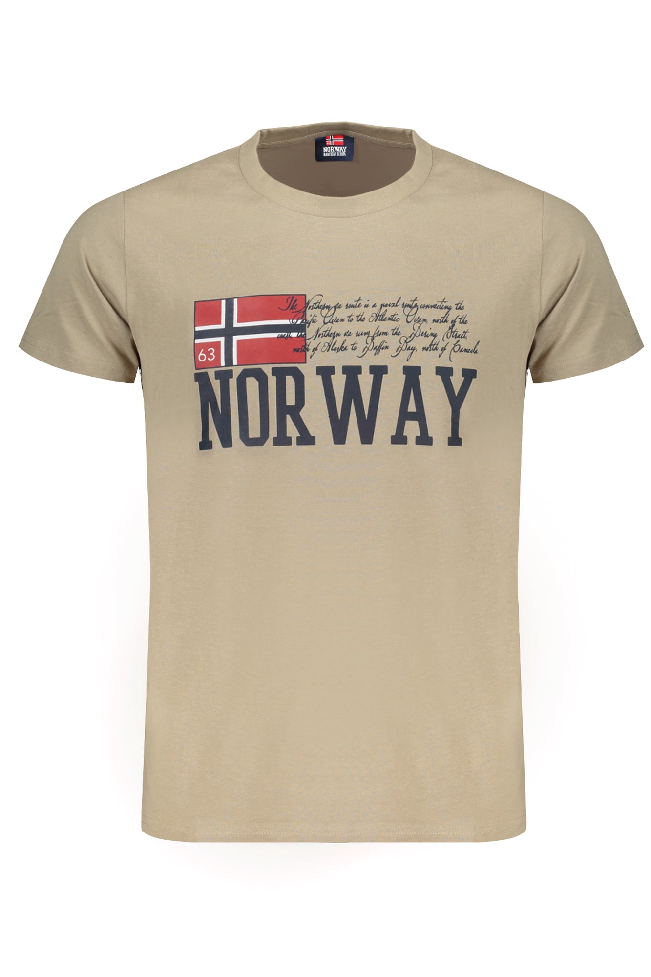 NORWAY 1963 T-SHIRT MANICHE CORTE UOMO BEIGE
