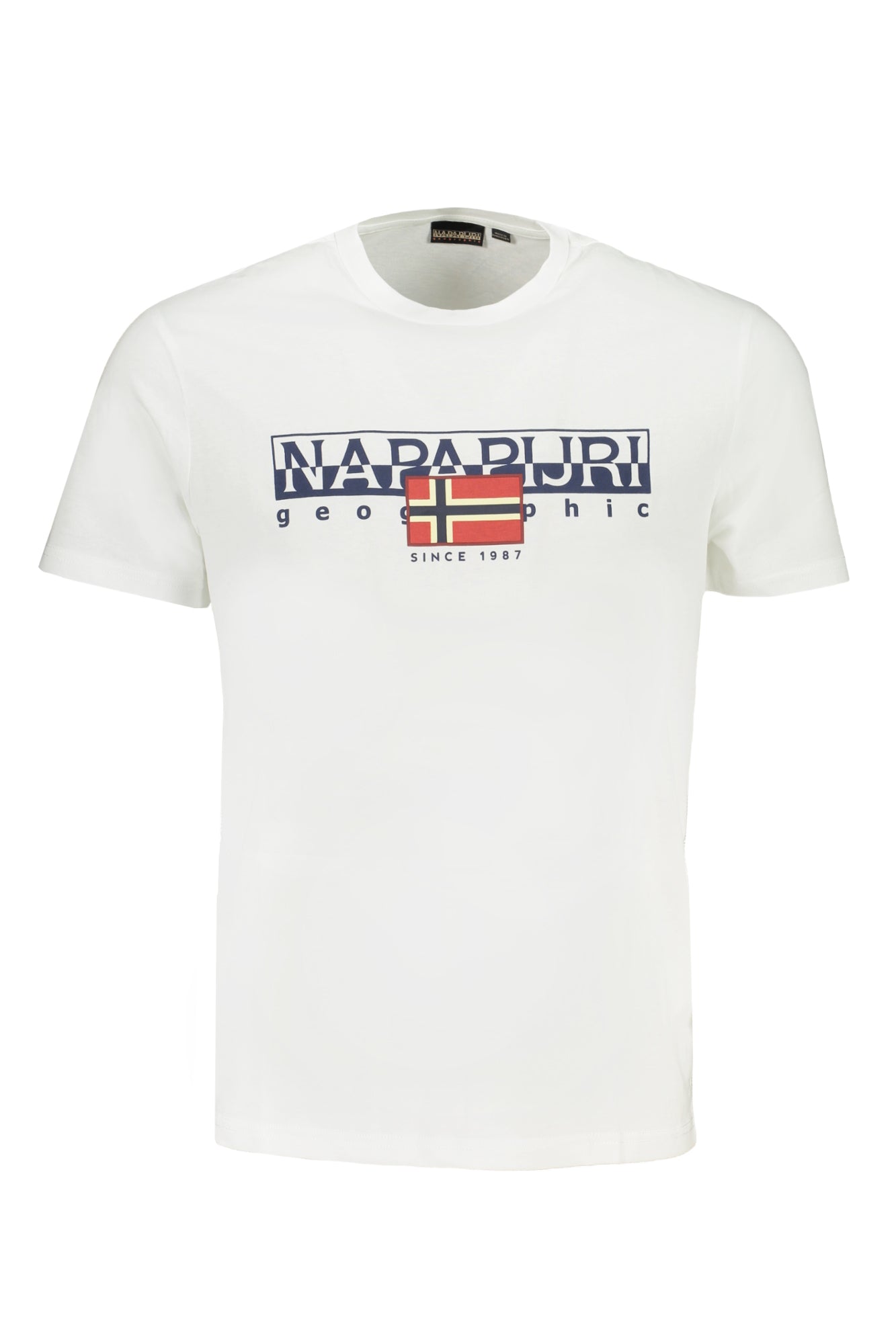 NAPAPIJRI T-SHIRT MANICHE CORTE UOMO BIANCO