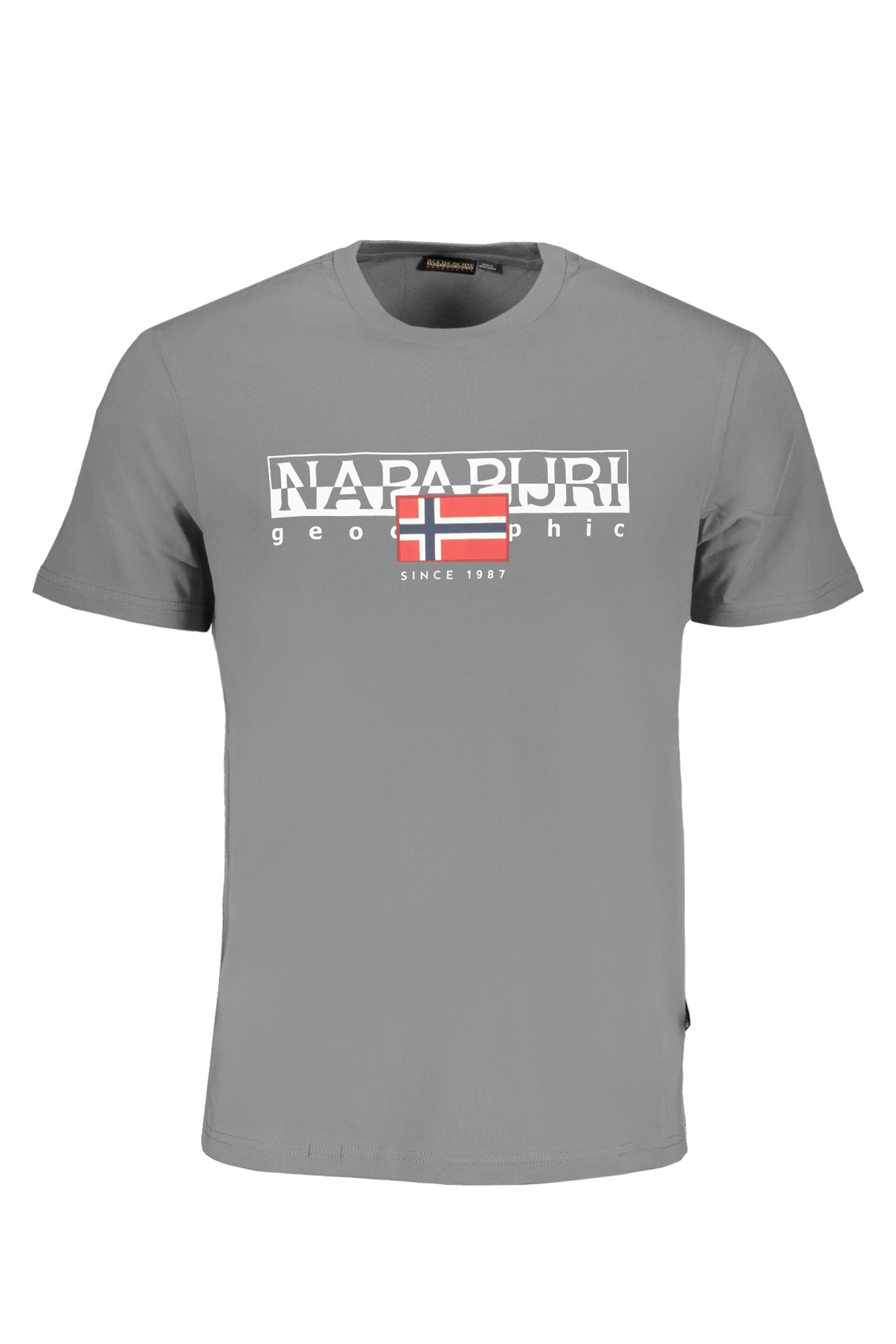 NAPAPIJRI T-SHIRT MANICHE CORTE UOMO GRIGIO