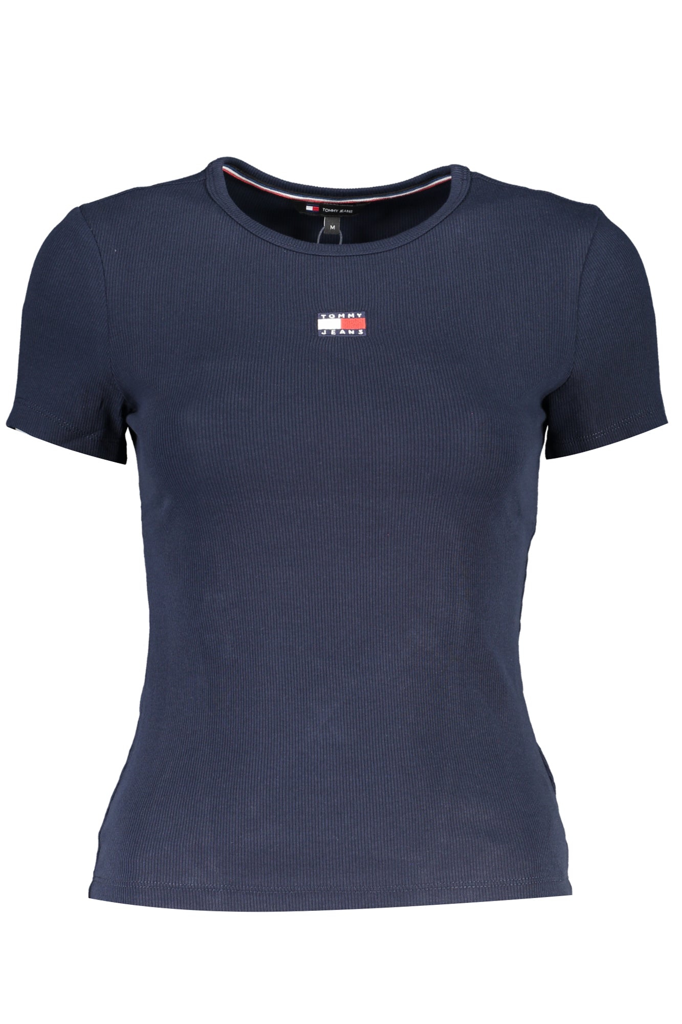 TOMMY HILFIGER T-SHIRT MANICHE CORTE DONNA AZZURRO