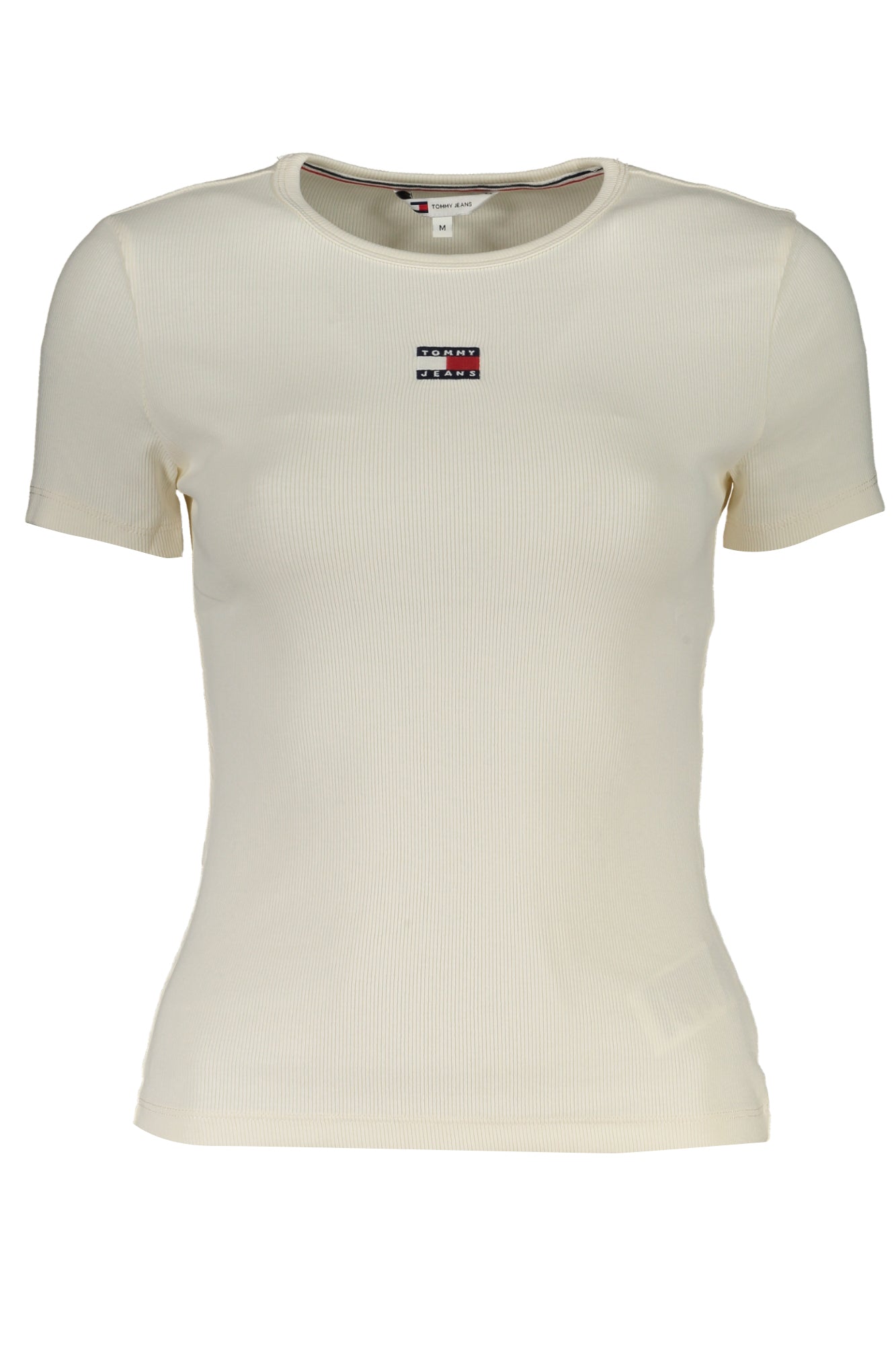 TOMMY HILFIGER T-SHIRT MANICHE CORTE DONNA BIANCO