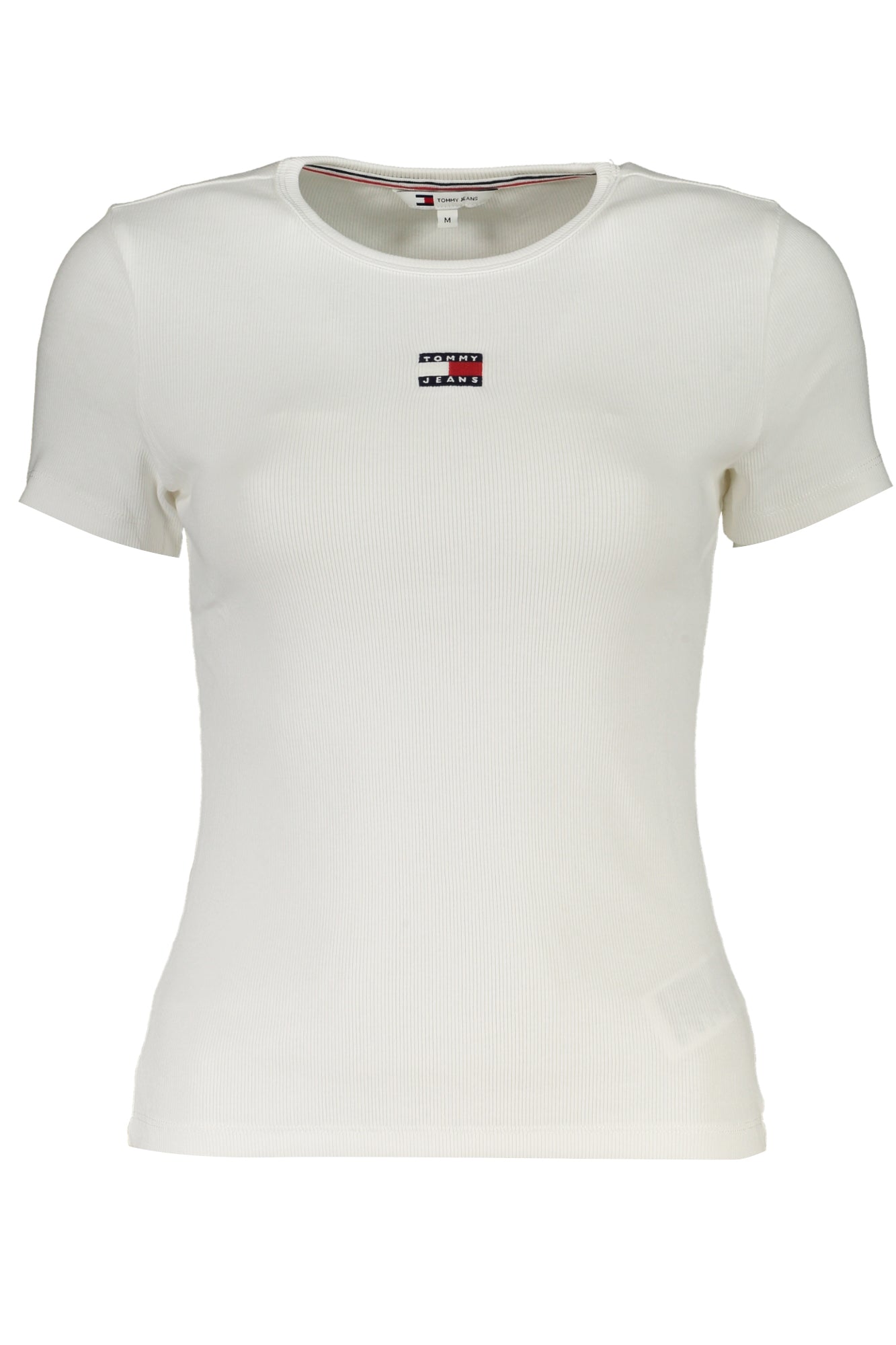 TOMMY HILFIGER T-SHIRT MANICHE CORTE DONNA BIANCO