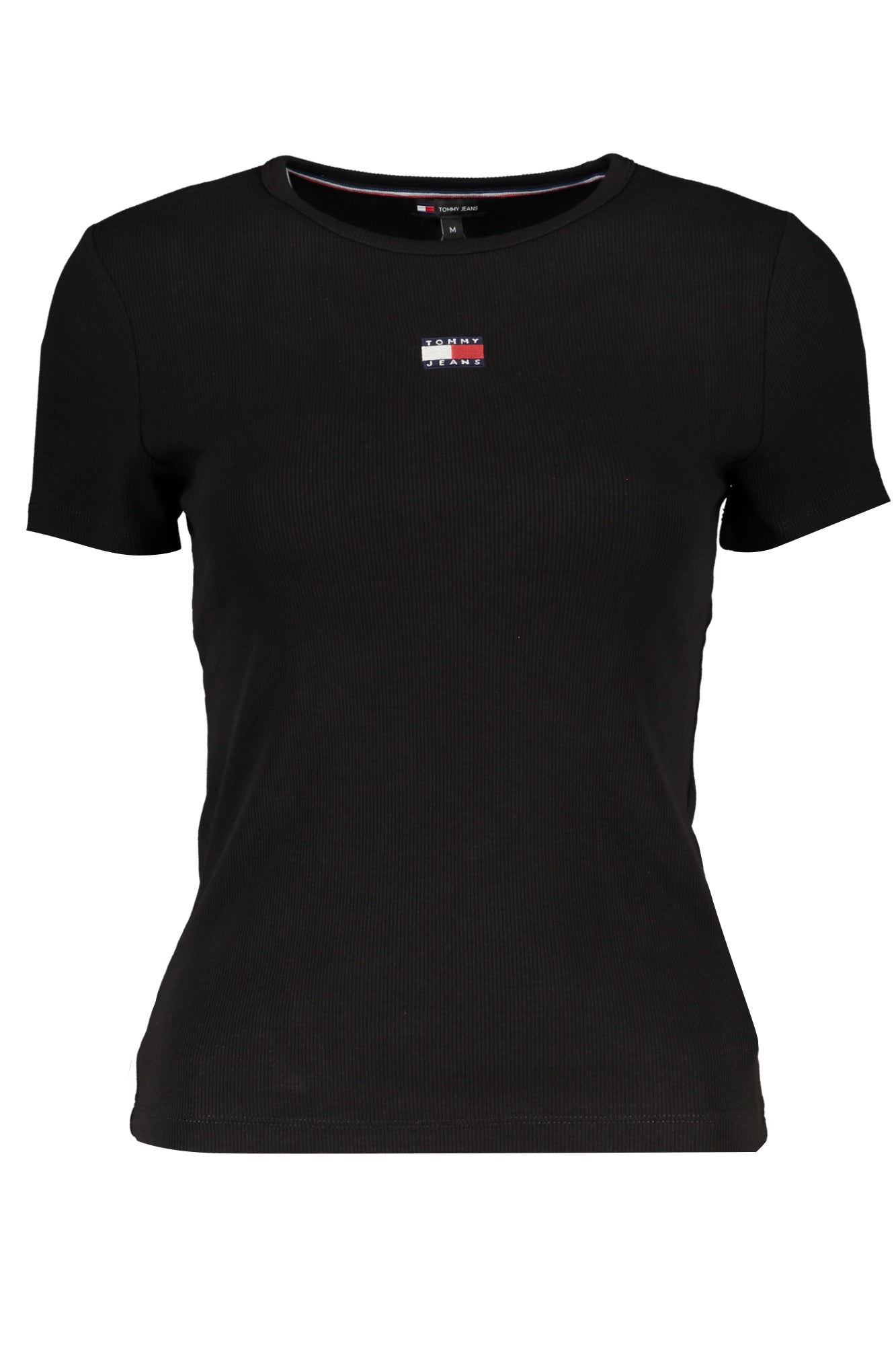 TOMMY HILFIGER T-SHIRT MANICHE CORTE DONNA NERO